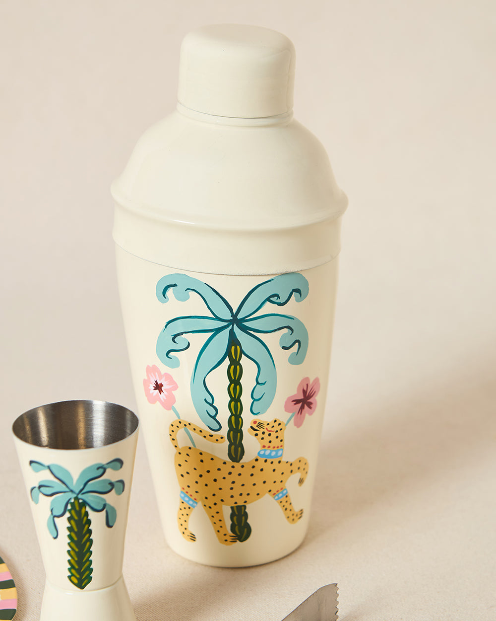 Safari Sundown Bar Gift Set of 4, Hand-painted | Lost in Paradise