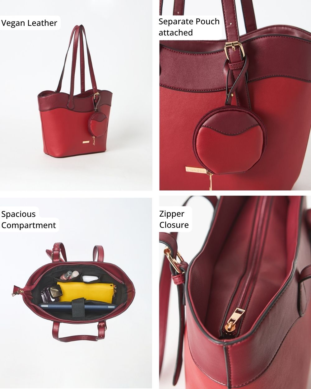 Waves Work-Tote, Red