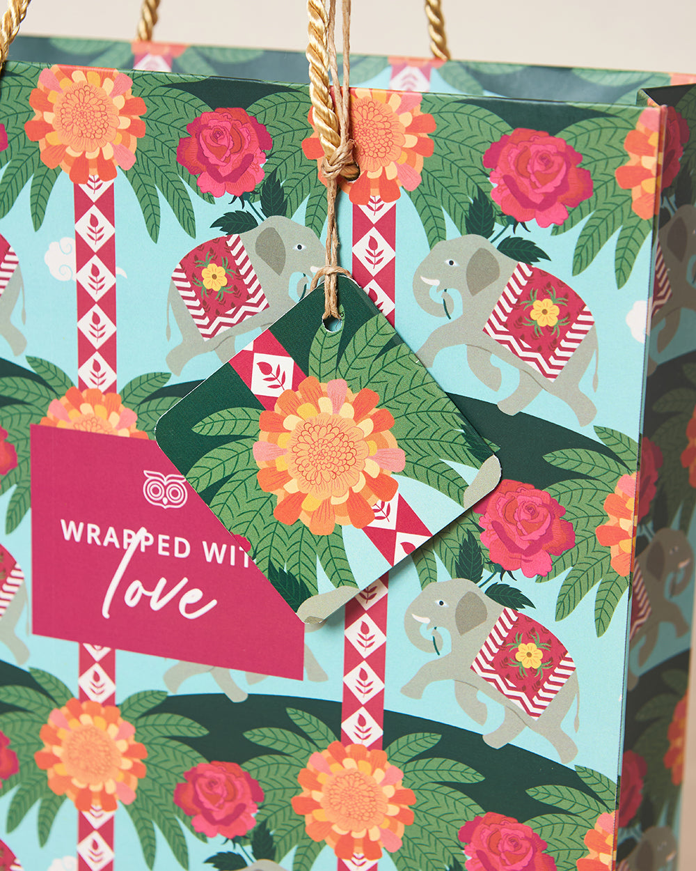 Rani Bagh Gift Bag With Tag, Vertical | Palace Memoirs