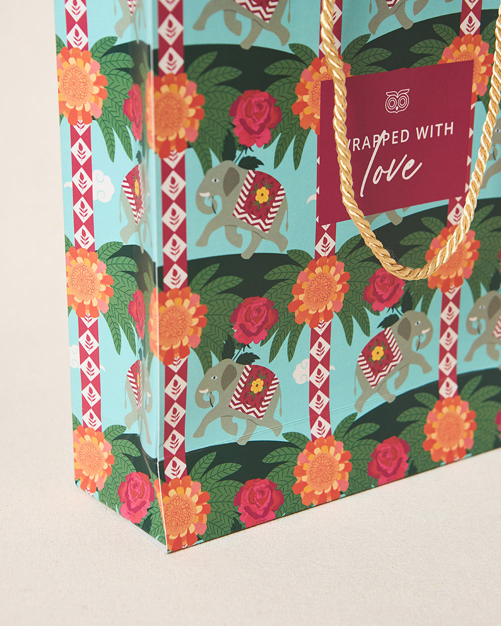 Rani Bagh Gift Bag With Tag, Vertical | Palace Memoirs