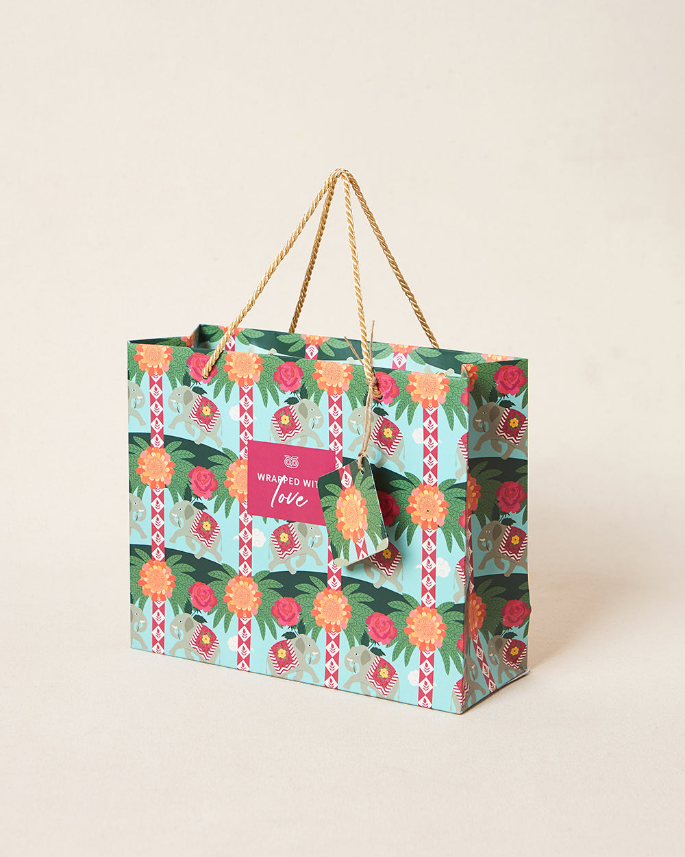 Rani Bagh Gift Bag With Tag, Horizontal | Palace Memoirs