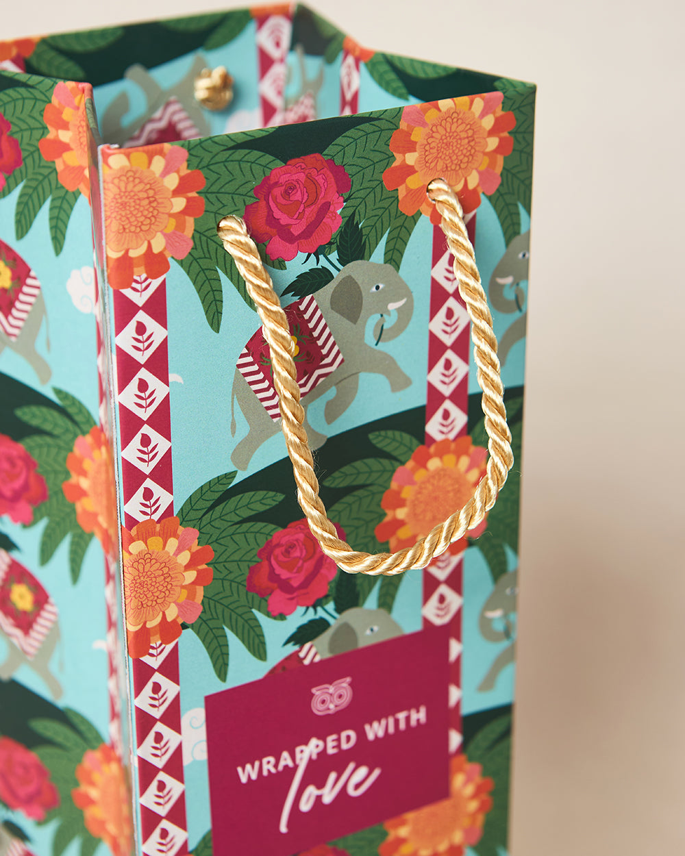 Rani Bagh Bottle Gift Bag With Tag | Palace Memoirs