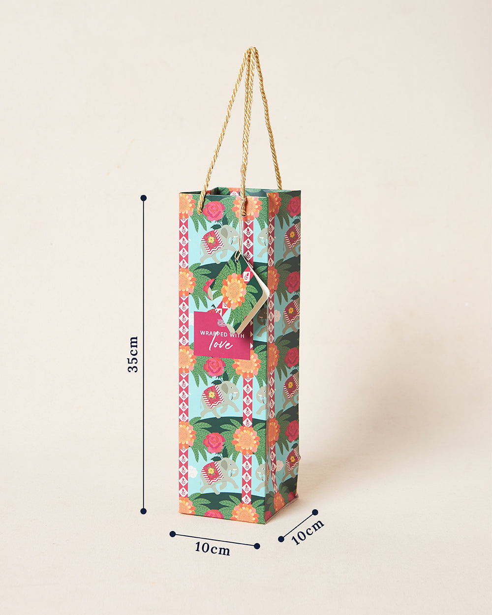 Rani Bagh Bottle Gift Bag With Tag | Palace Memoirs