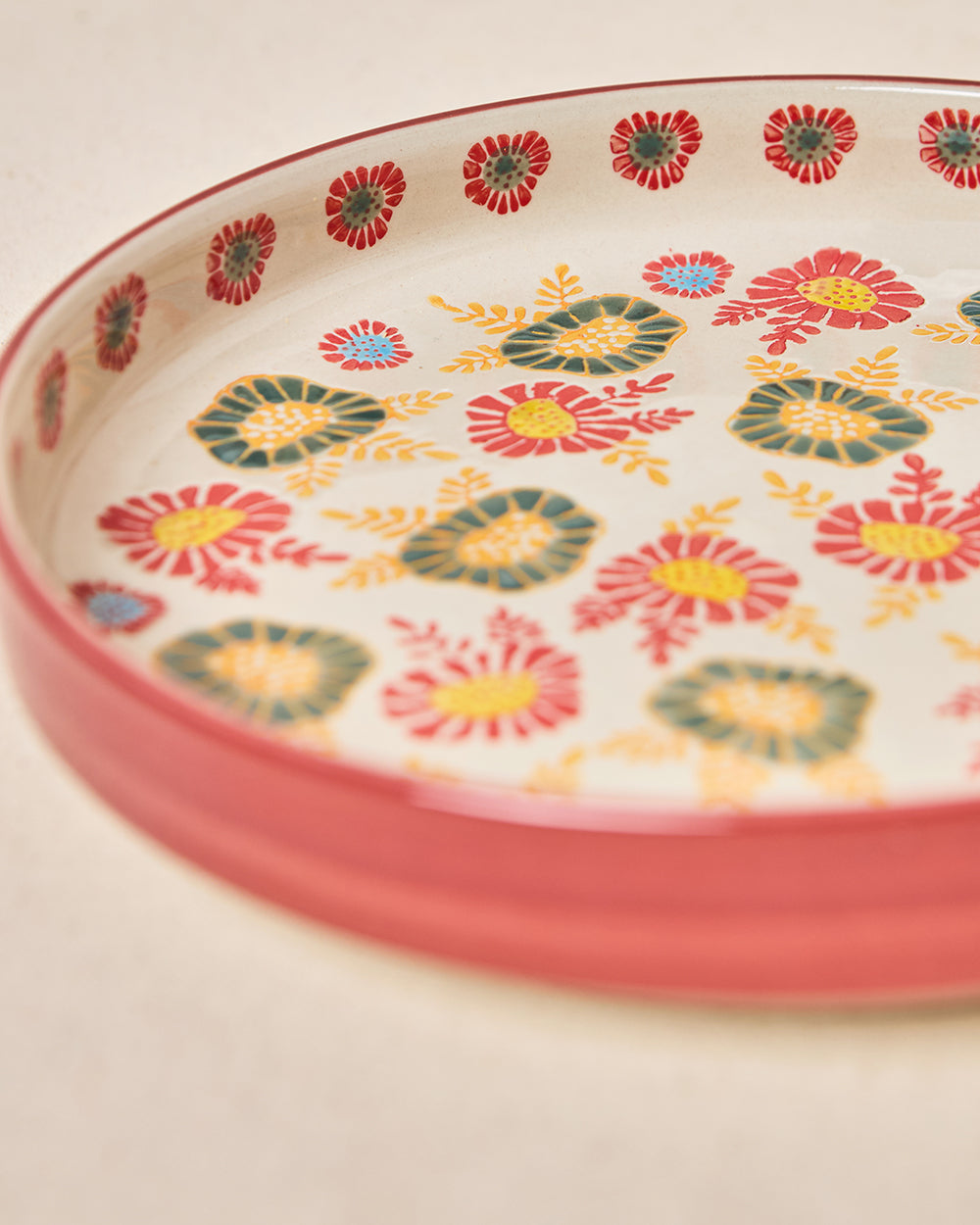 Wildflower Snack Plate, 8" dia | Lost in Paradise