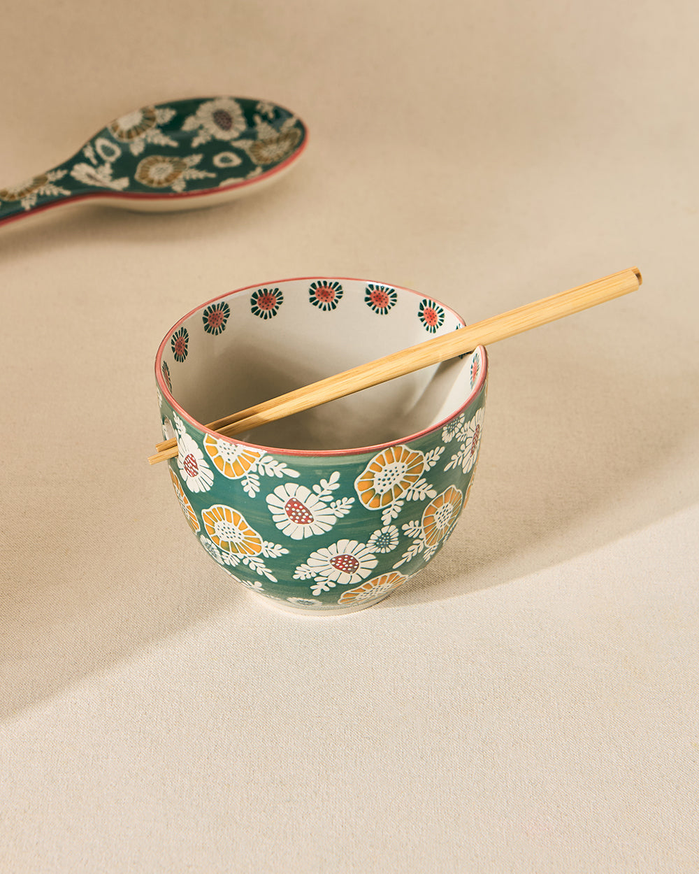 Wildflower Ramen Bowl with Chopsticks, 450ml | Lost in Paradise