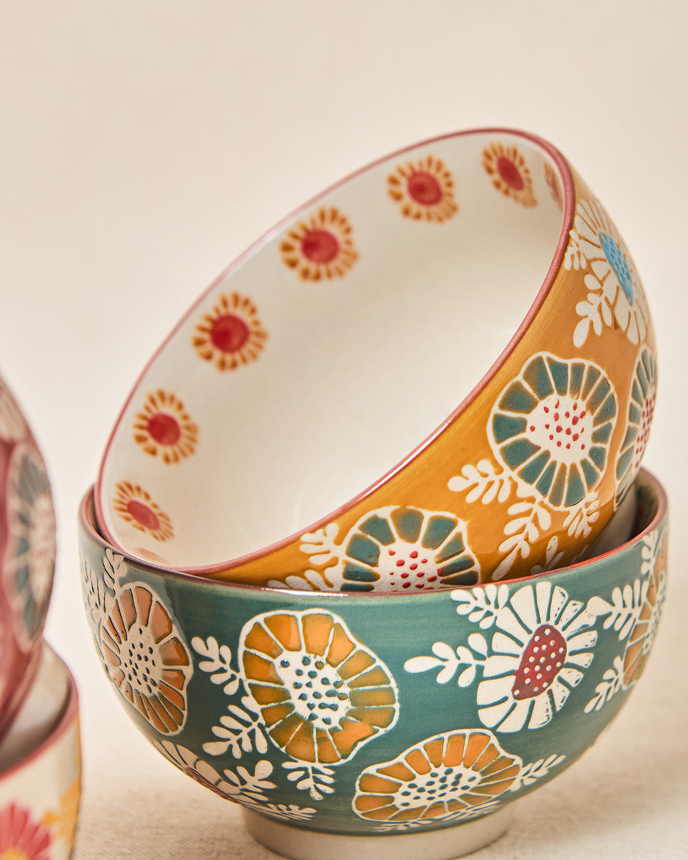 Wildflower Bowls Gift Set of 4, 220ml | Lost in Paradise