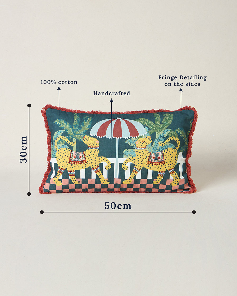 Jungle Soiree Cushion Cushion Cover, 12" × 20" | Lost in Paradise