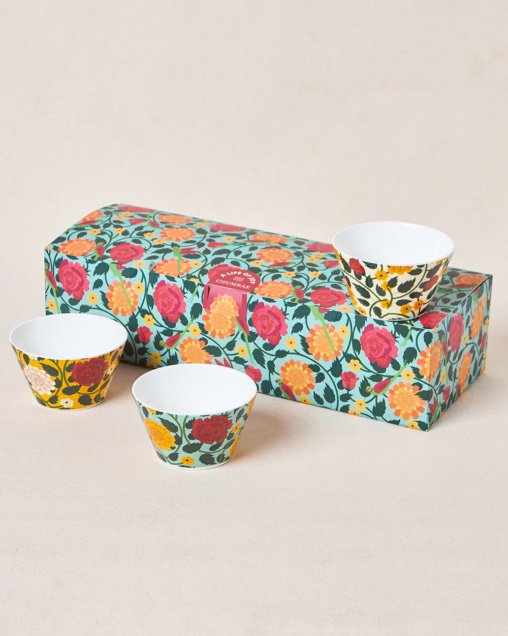 Rani Bagh Bowls Gift Set - Set of 3, 220 ml | Palace Memoirs