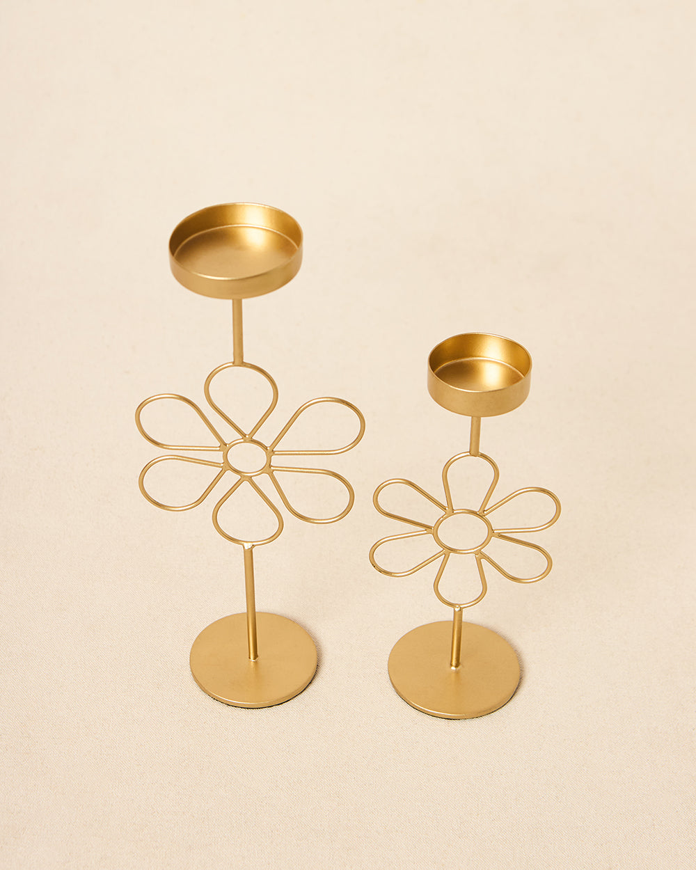 Phool Diya T-light Holders, Set of 2 | Palace Memoirs