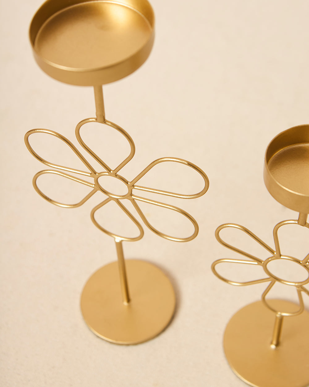 Phool Diya T-light Holders, Set of 2 | Palace Memoirs