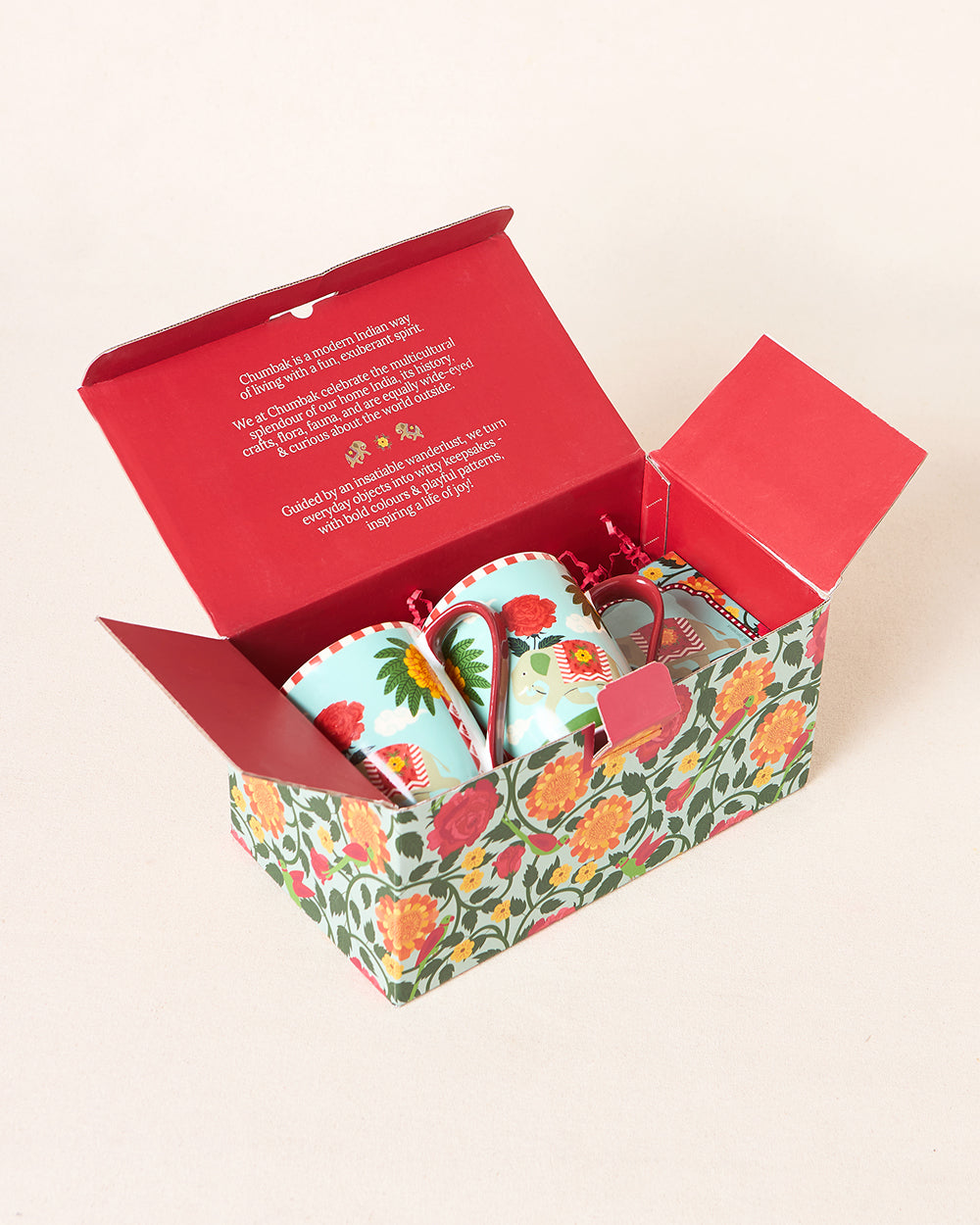Royal Tusker Tea-Time Gift Set - Set of 4 | Palace Memoirs