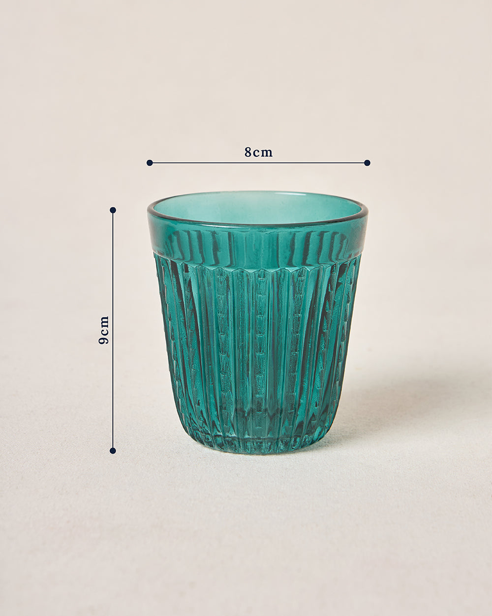 Cove Glass Tumblers Gift Set - Set of 6, 250ml| Summer Serenade