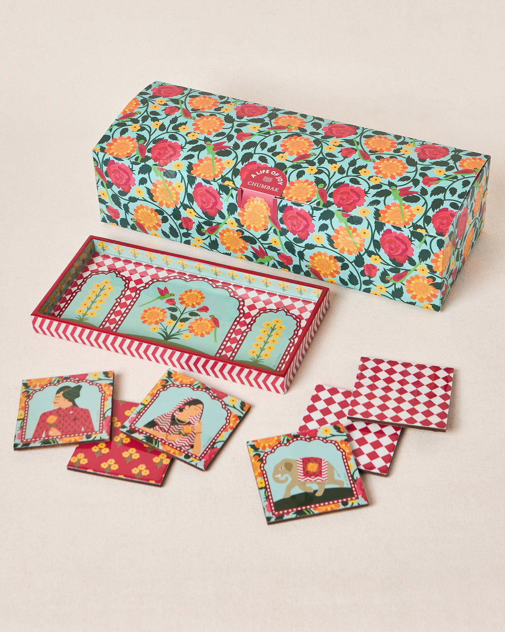 Rajmahal Serving Gift Set - Set of 7 | Palace Memoirs