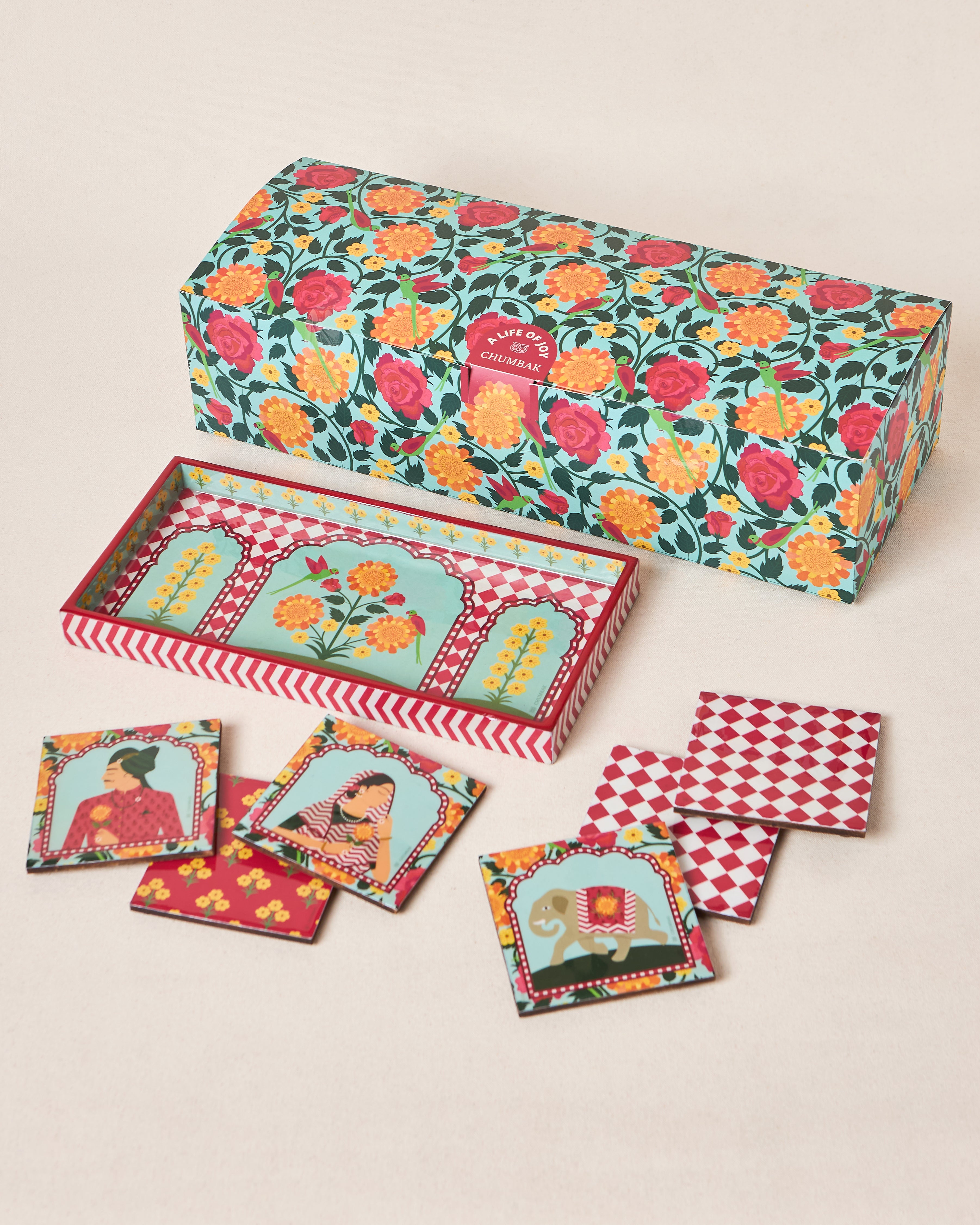 Rajmahal Serving Gift Set  - Set of 7 | Palace Memoirs