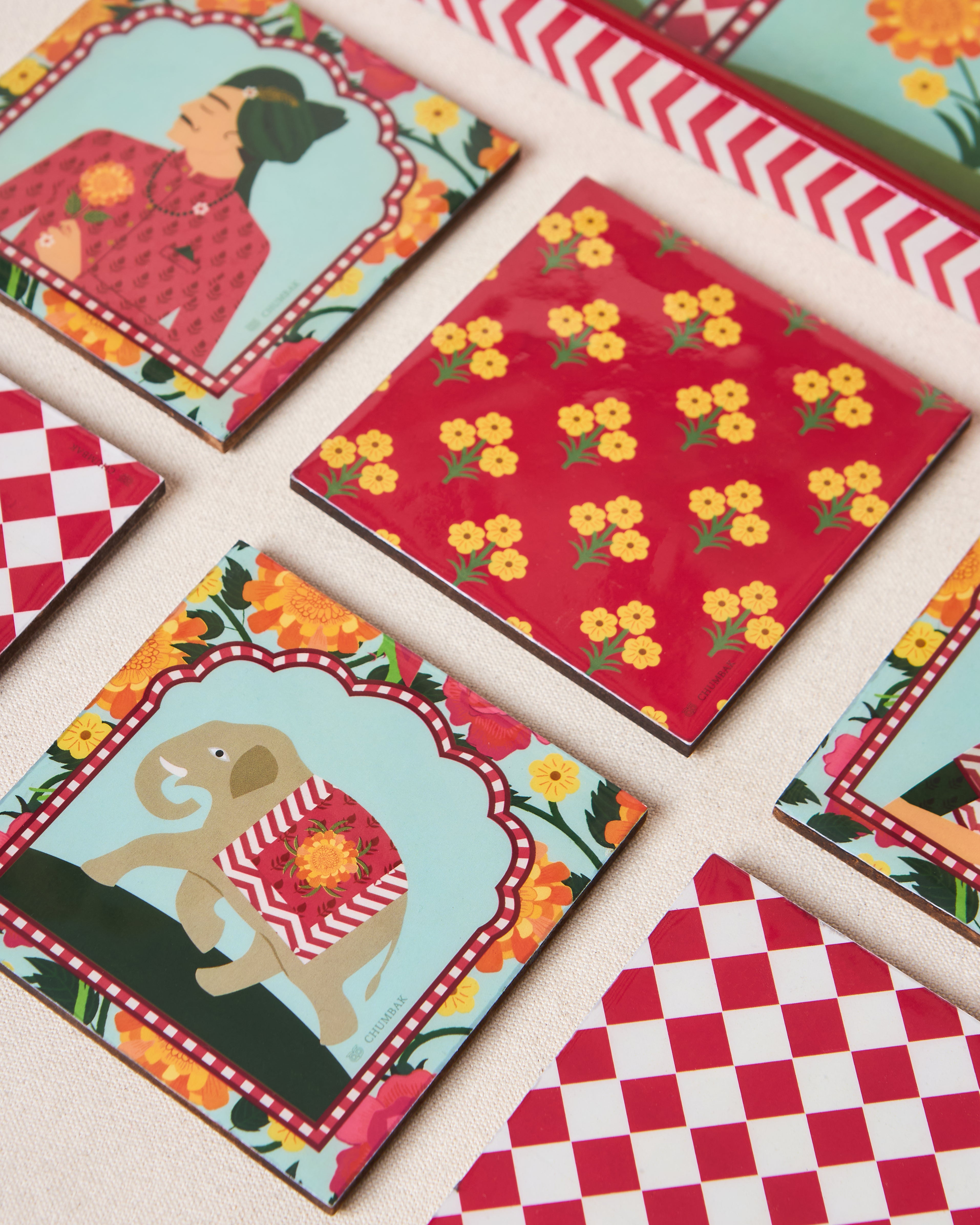 Rajmahal Serving Gift Set  - Set of 7 | Palace Memoirs