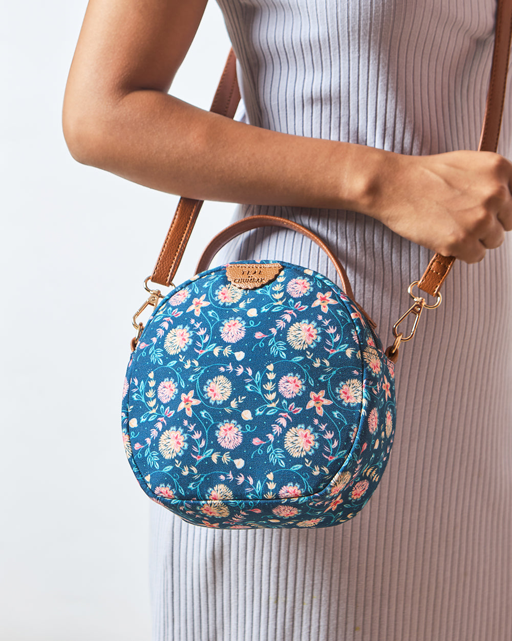 Teal By Chumbak Round Sling Bag
