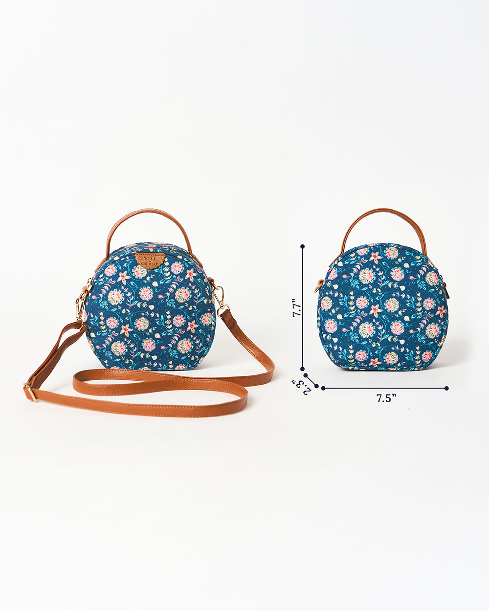 Teal By Chumbak Round Sling Bag