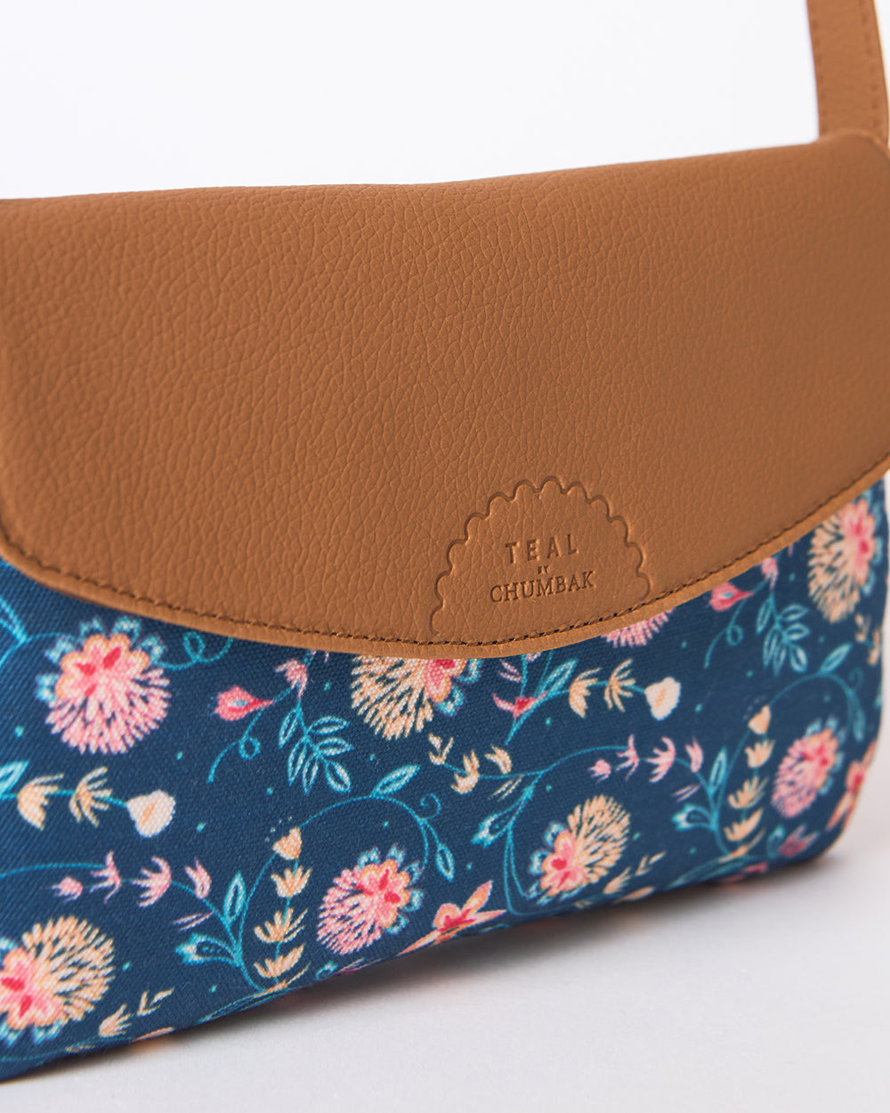 Teal By Chumbak Flap Sling Bag
