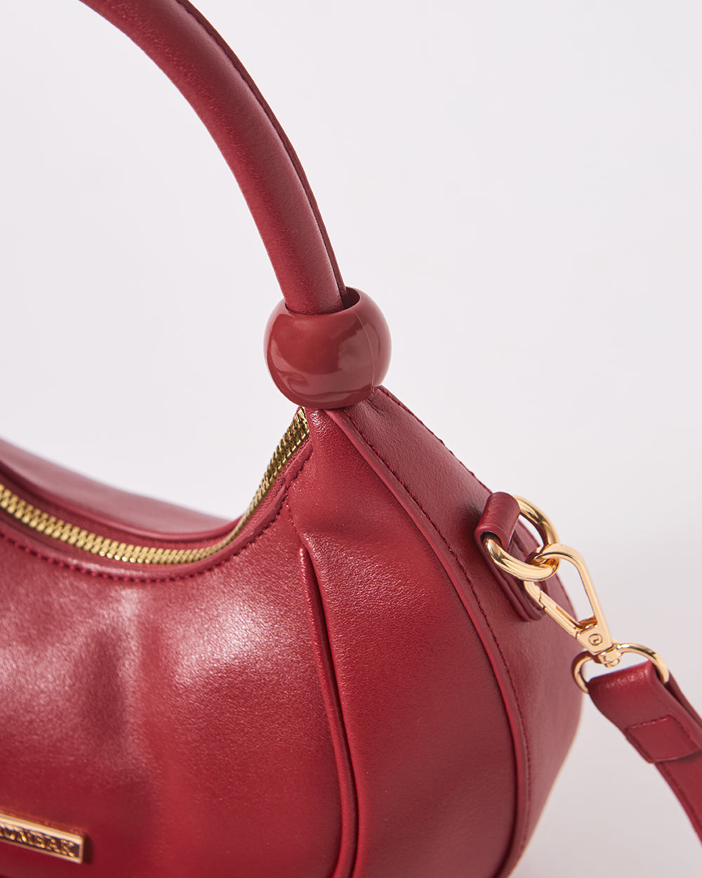 The Venice Crescent Handbag, Maroon | Lost In Paradise