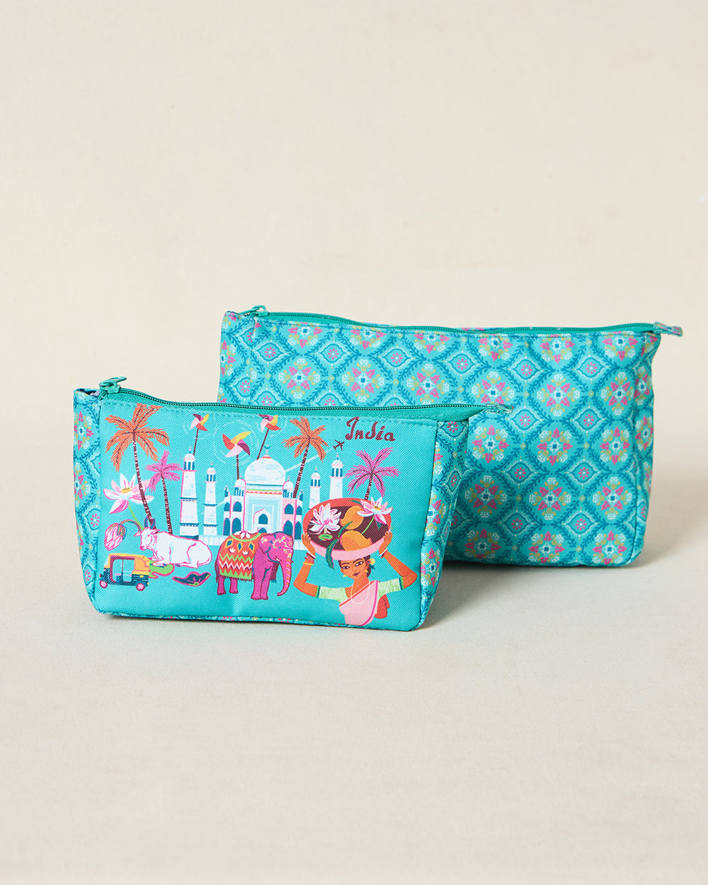 Safar Vanity Pouch Set of 2 | India Diaries