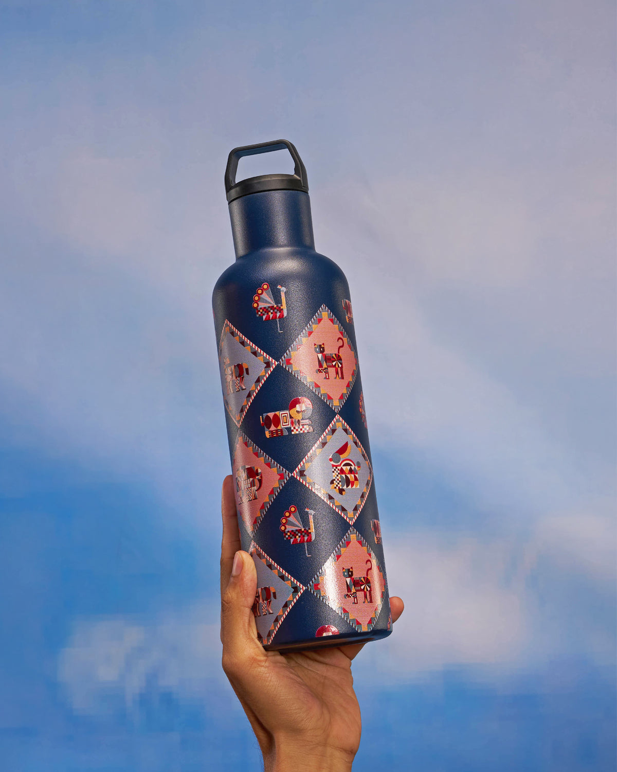 Jungle Jigsaw Insulated Steel Sipper - 900ml | Forest Folklore