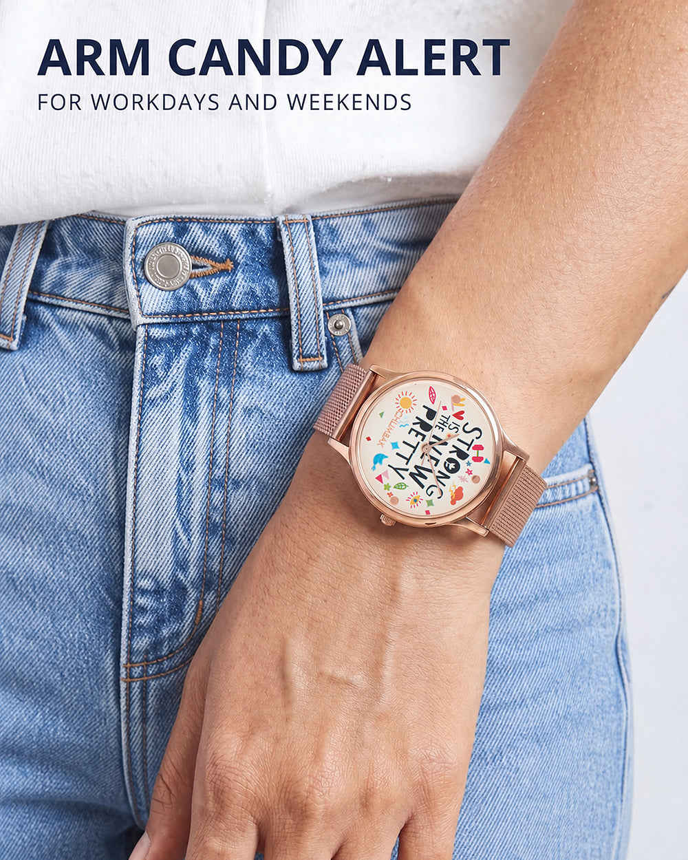 TEAL by Chumbak Strong is the new pretty Watch,Metal Mesh Strap