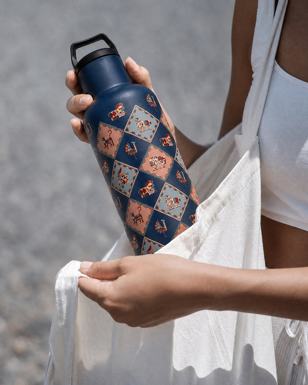 Jungle Jigsaw Insulated Steel Sipper - 900ml | Forest Folklore