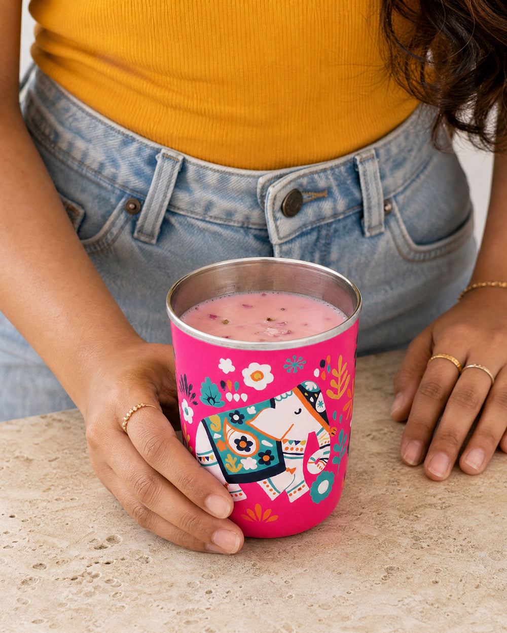 Elephant In The Jungle tumbler - Small