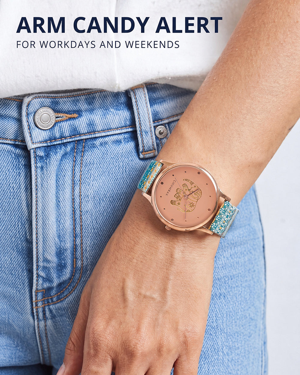 TEAL by Chumbak Carnival Elephant Watch