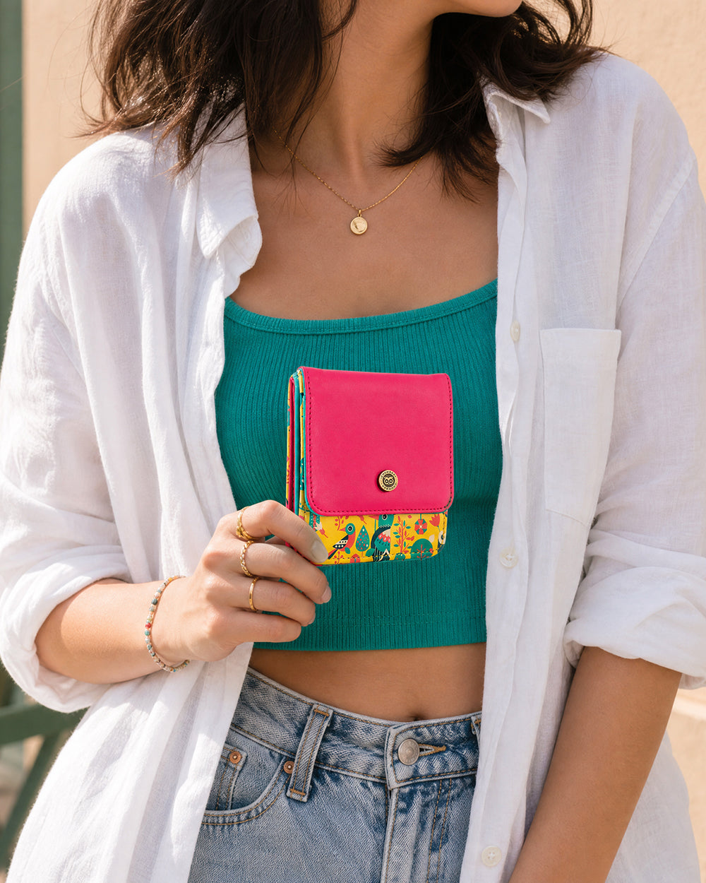 Tropical Birdie Wallet ' Yellow