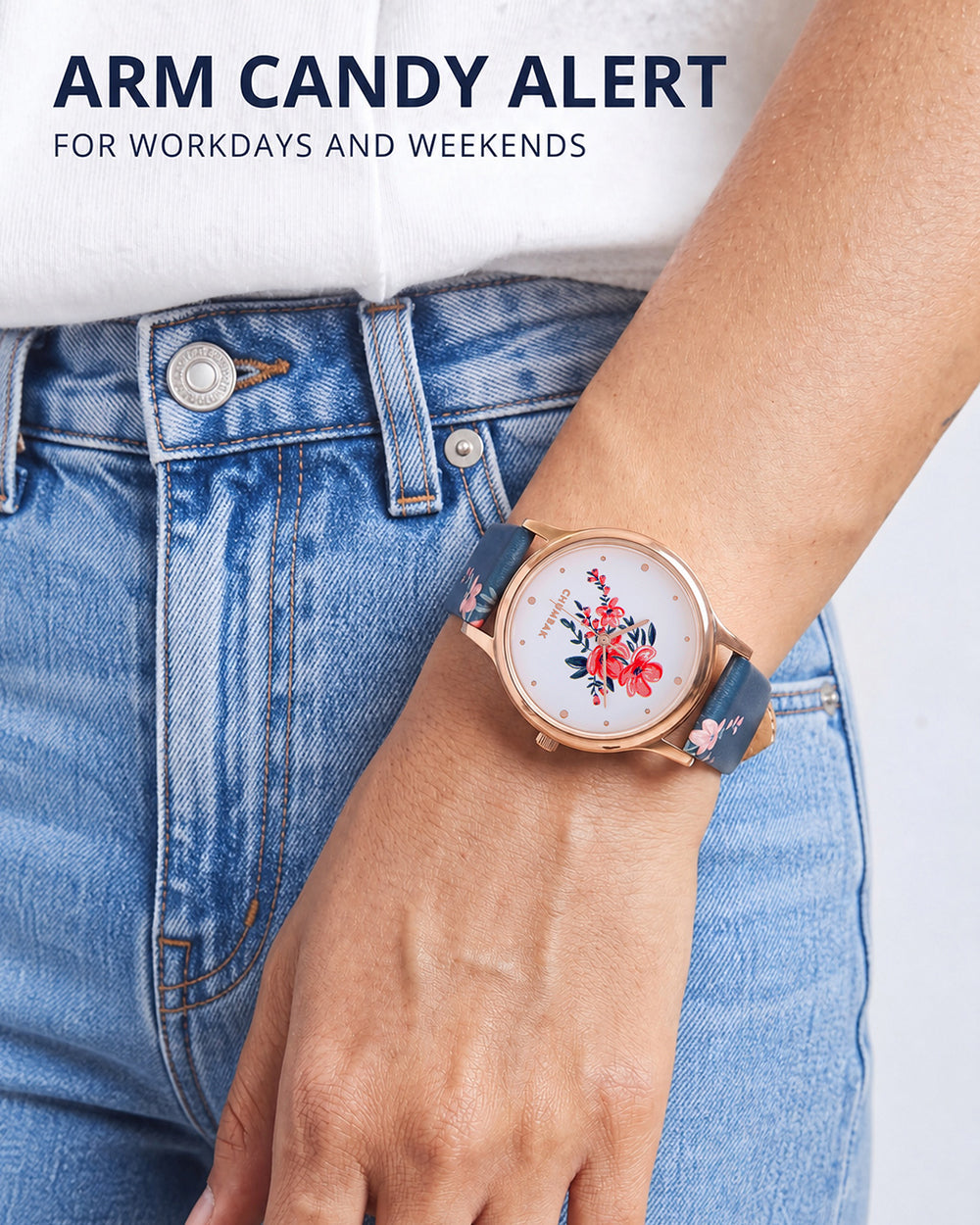 TEAL by Chumbak Sunshine State Watch Navy Blue
