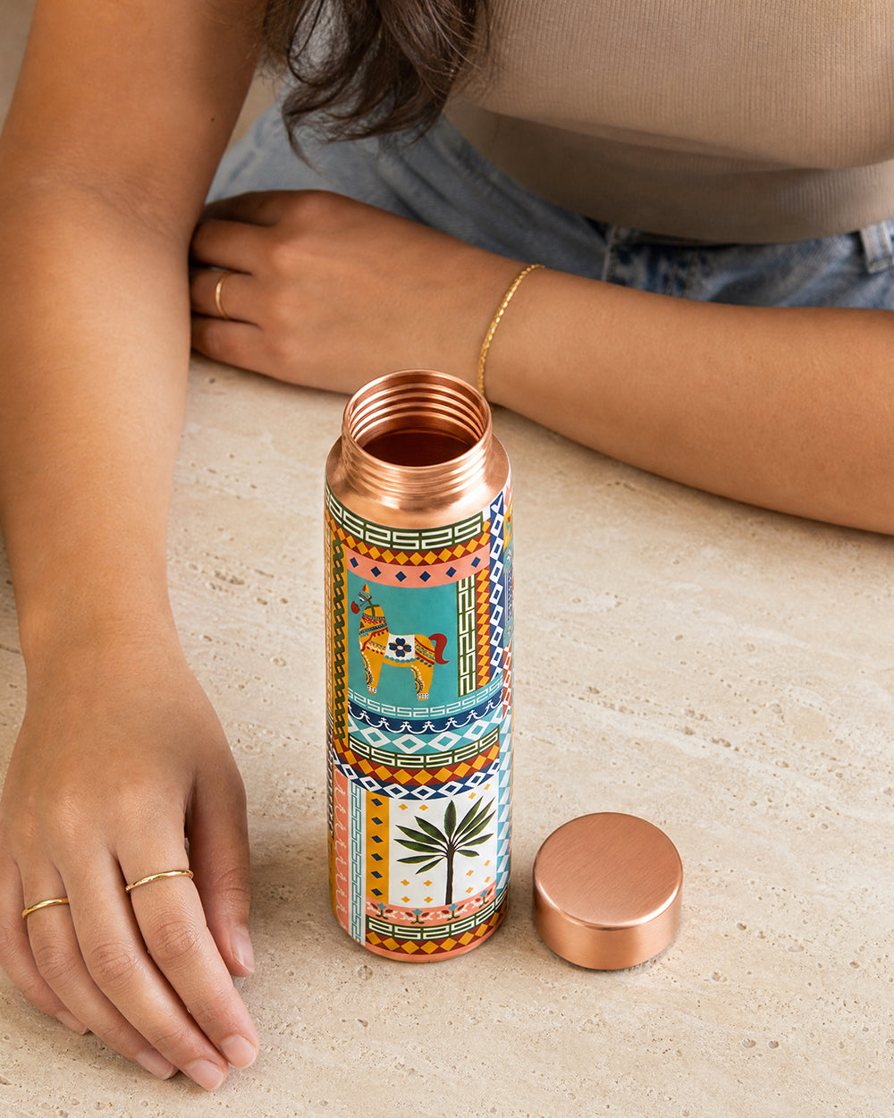 Tiruvila Copper Sipper, 900 ml