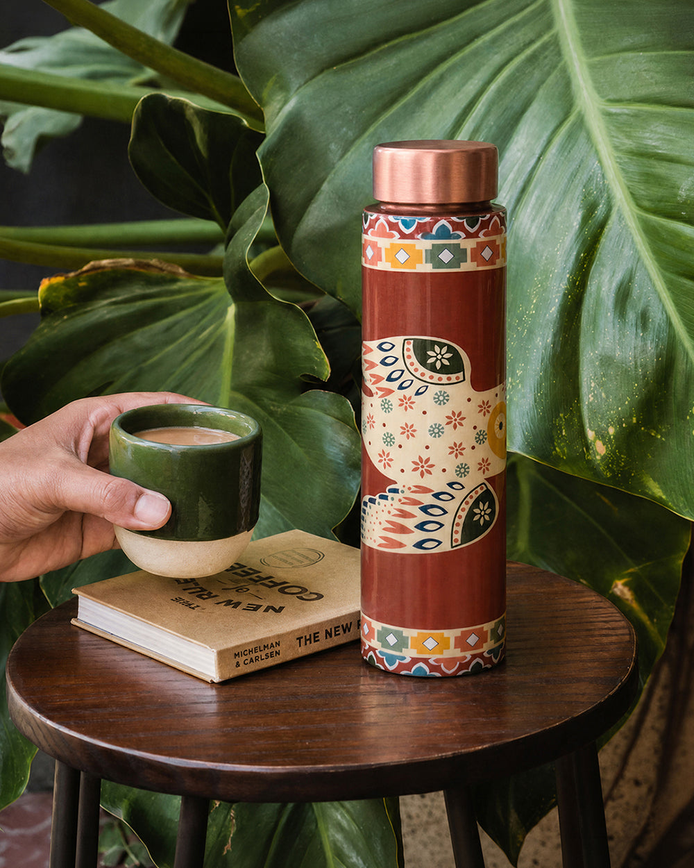 Wise Owl Copper Bottle - 900 ml | Forest Folklore