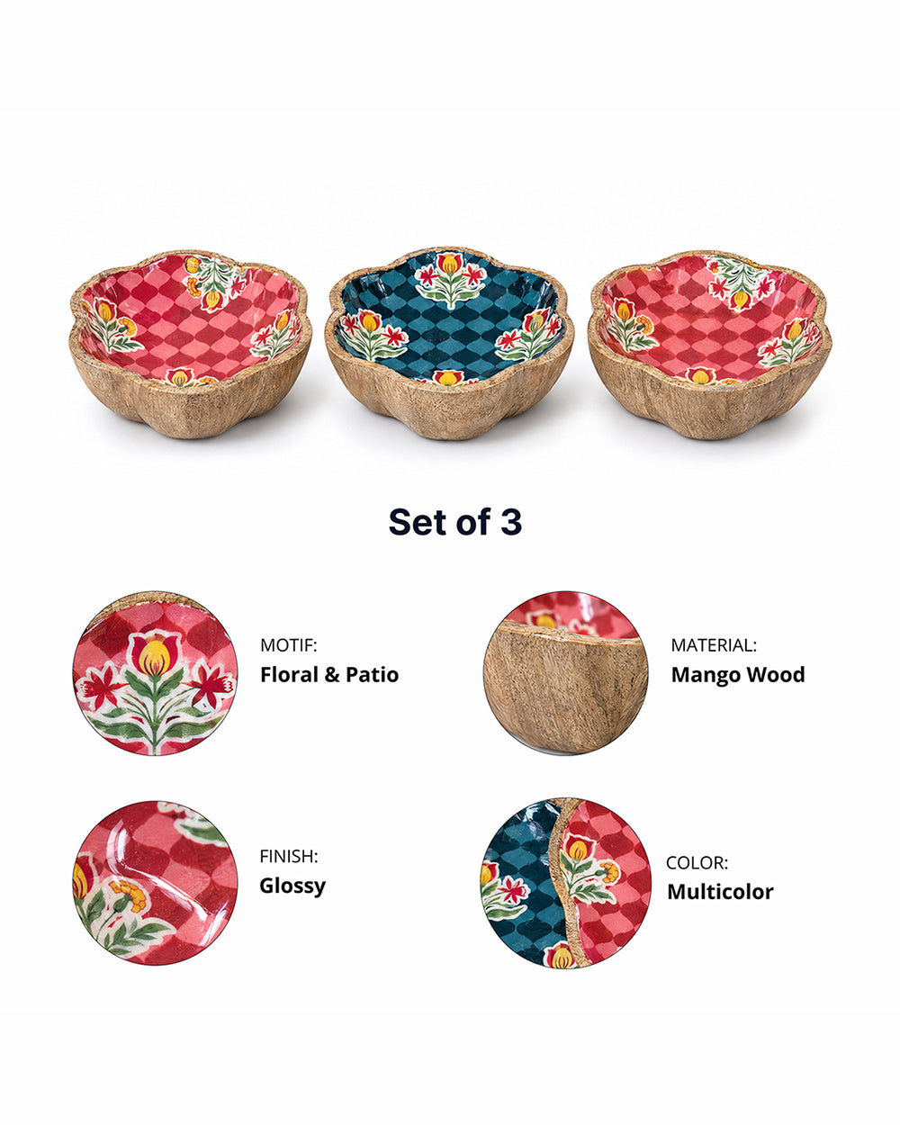 Patio Bowl Set of 3 | Haveli Socials
