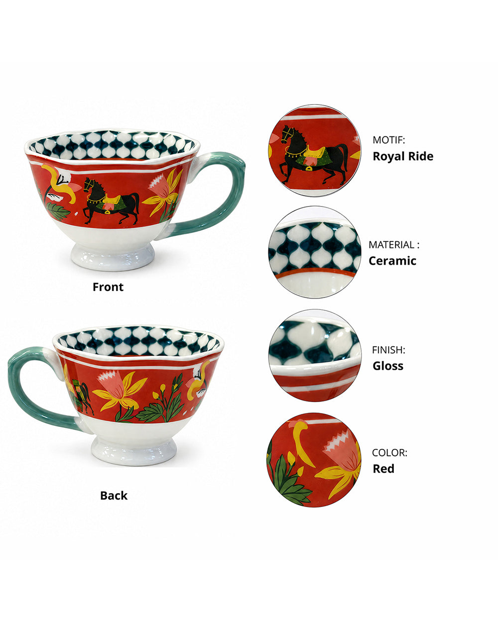 Haveli Ride Chai Cup Set of 4 | Haveli Socials