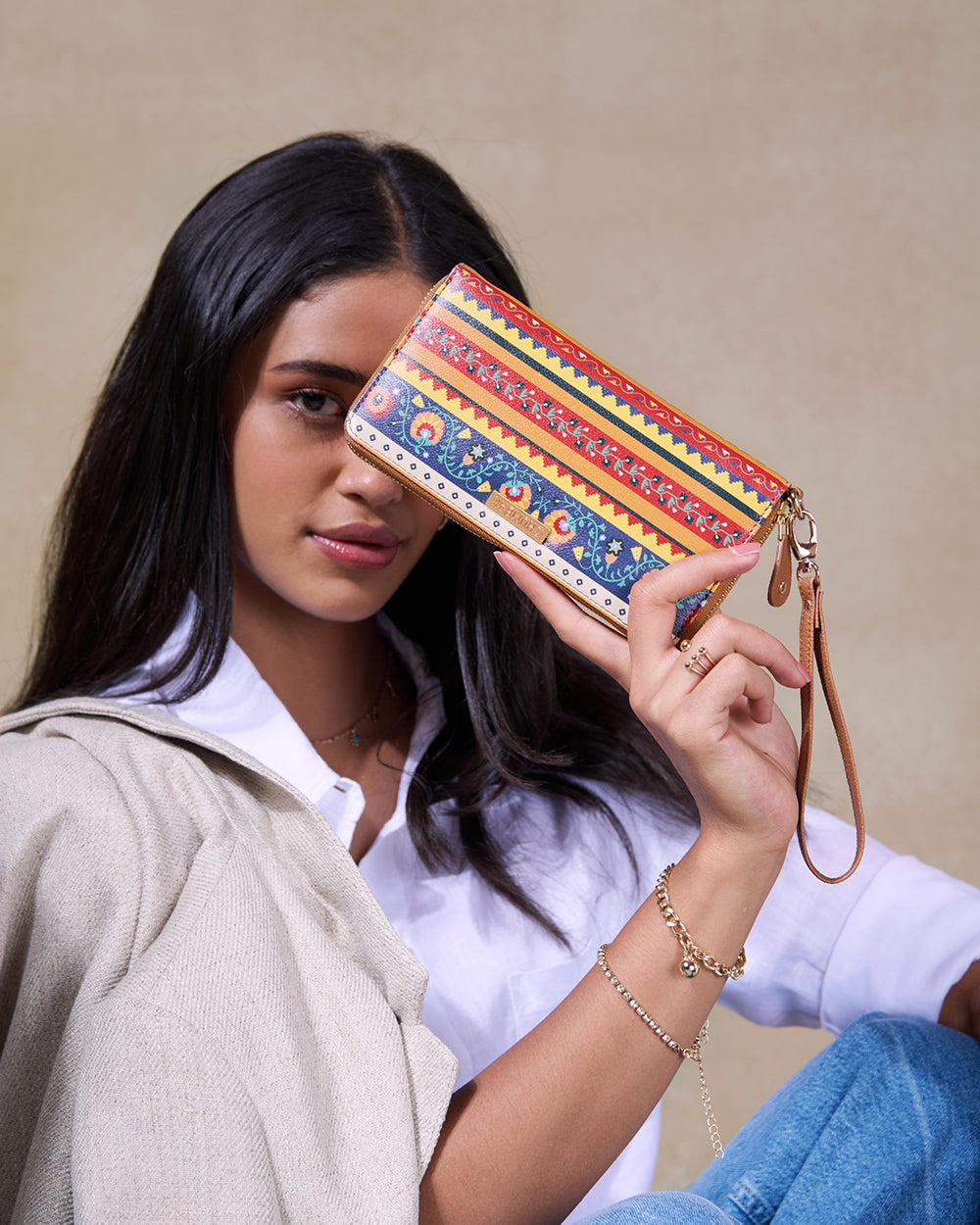 The Jaipur Wallet - Floral | Digital Nomad