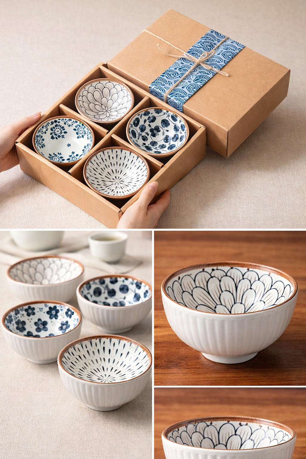 Ocean Breeze Bowls - Set of 4