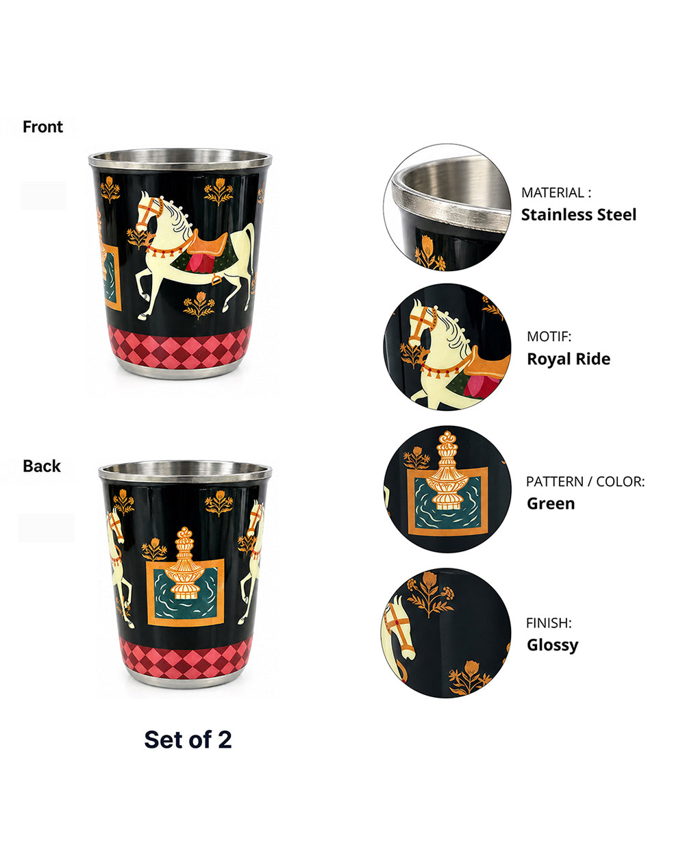 Haveli Ride Tumblers Set of 2 | Haveli Socials
