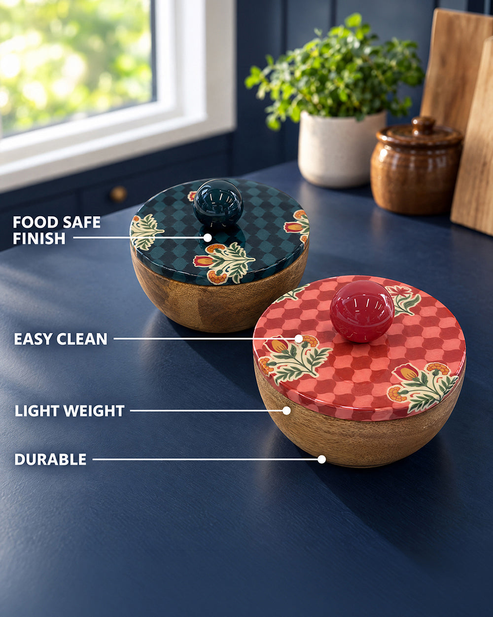 Patio Storage Bowls Set of 2 | Haveli Socials