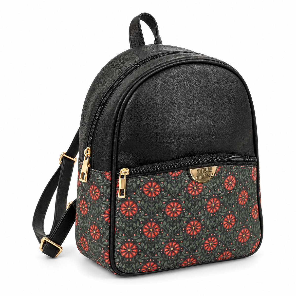 Teal by Chumbak Crimson Phool Mini Backpack