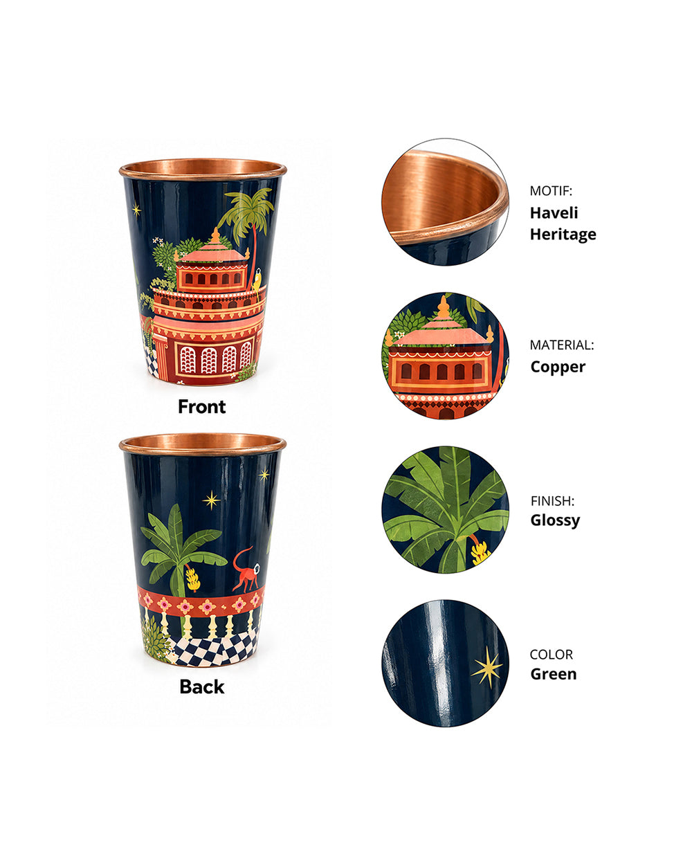 Outhouse Copper Tumbler | Haveli Socials