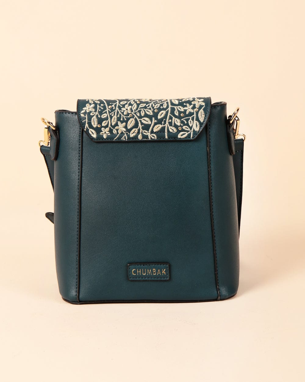 Chumbak Forest Flowers Embroidered Sling Bag