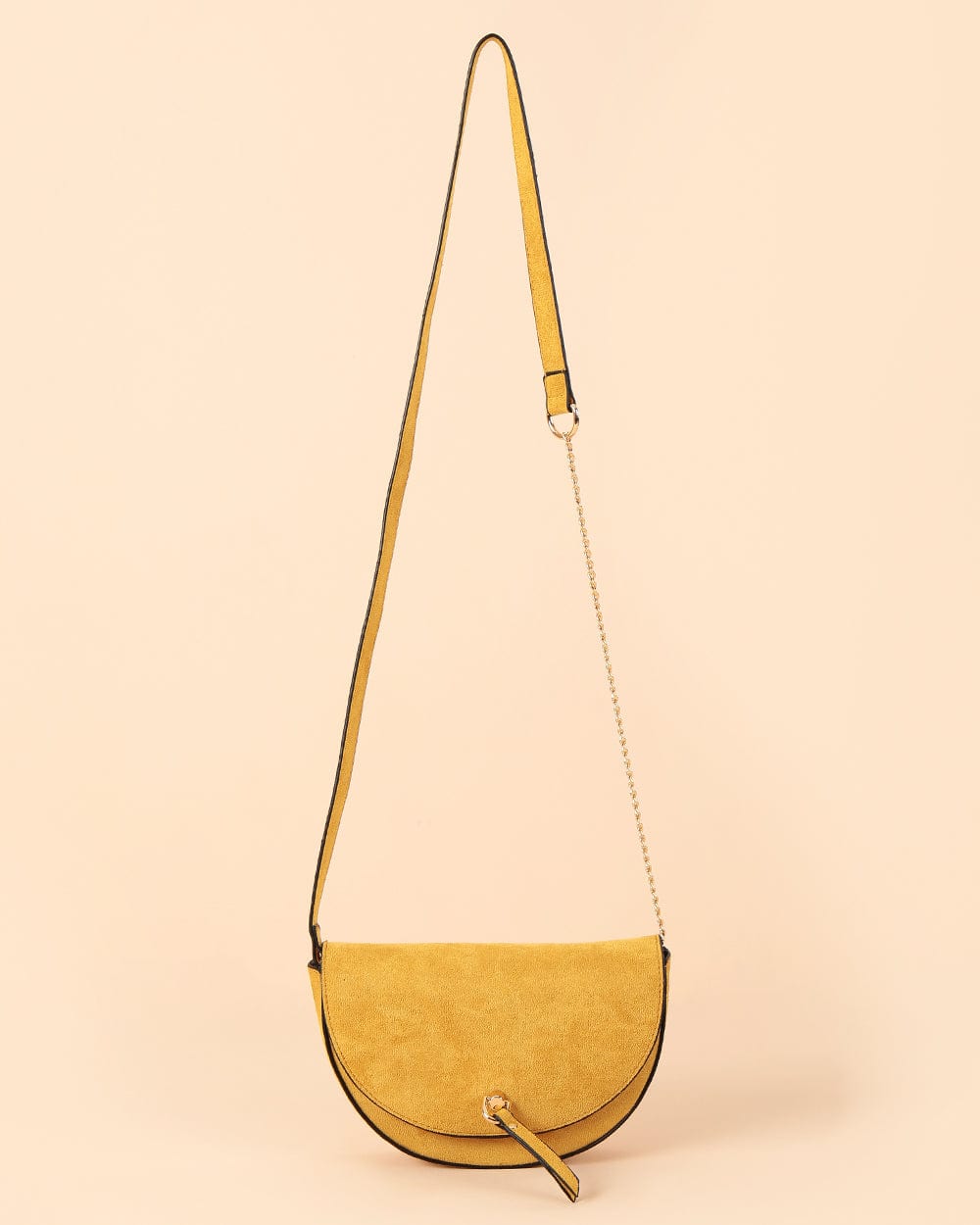 Chumbak Half Moon Sling Bag - Yellow