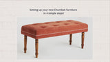 Nawaab Bench - Red Ikkat