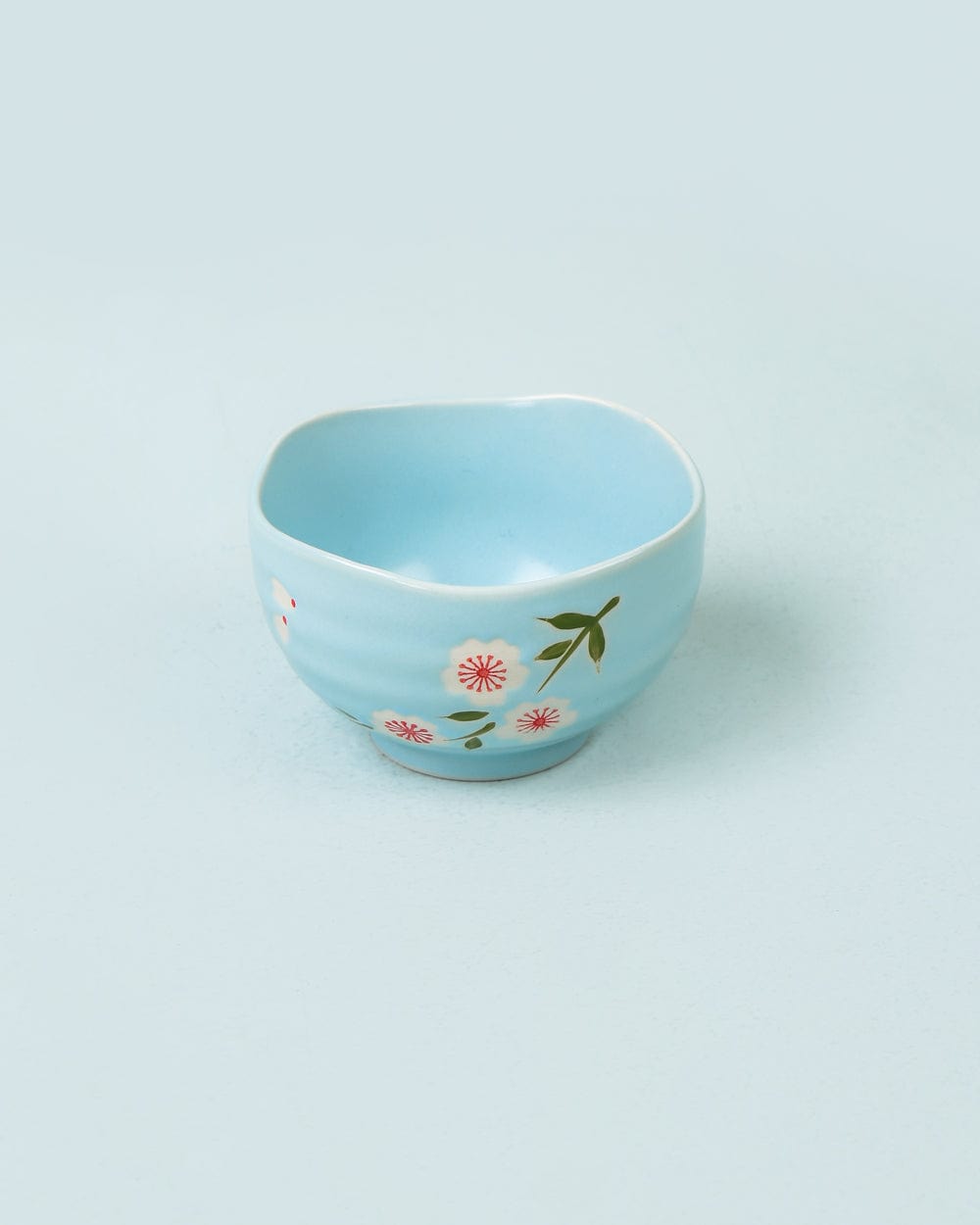 Chumbak Japanese Blossom Ceramic Mini Bowl - Blue