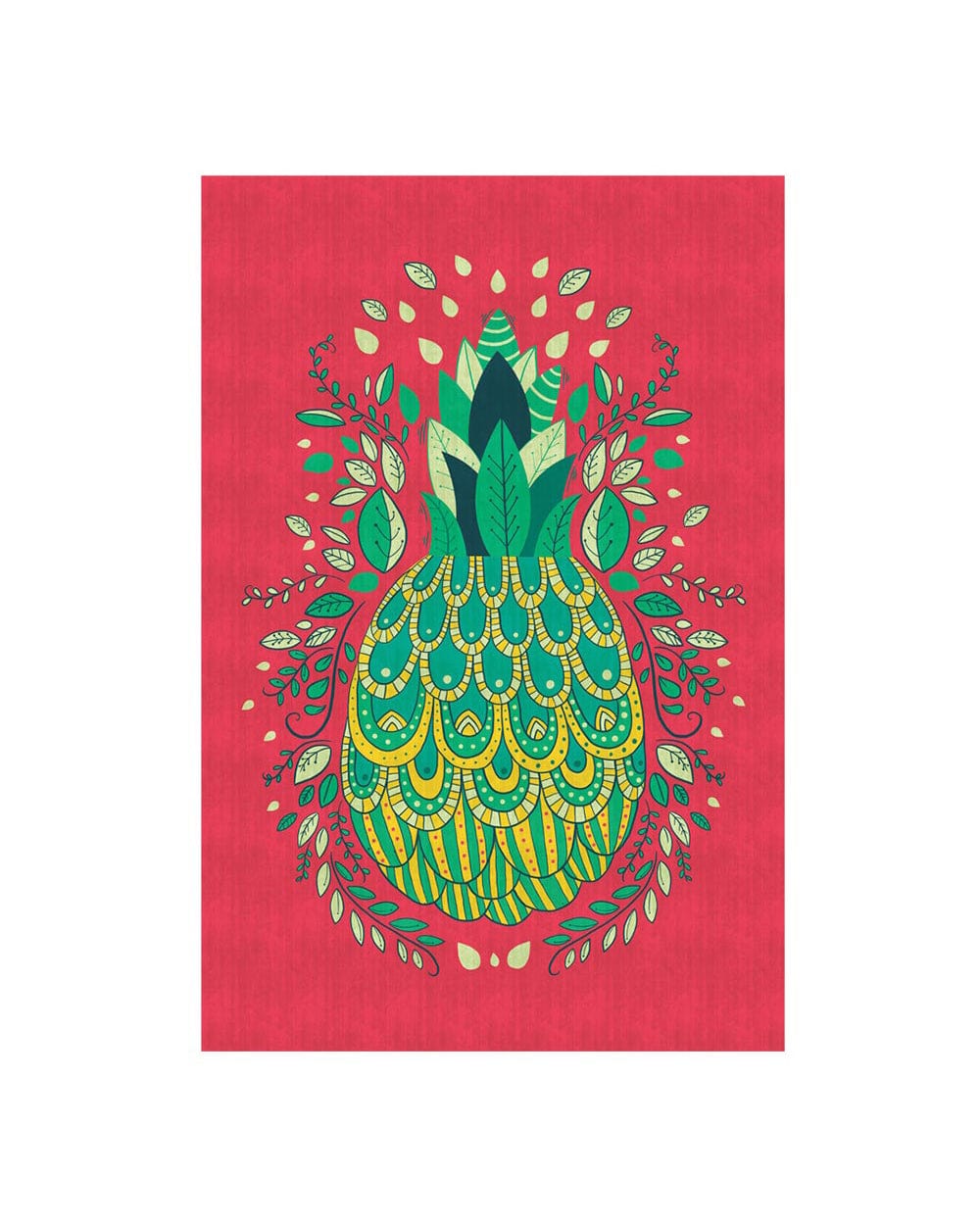 Chumbak Pineapple Pink Wall Art