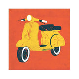 Chumbak Scooter Red Wall Art