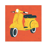 Chumbak Scooter Red Wall Art