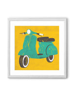 Chumbak Scooter Yellow Wall Art