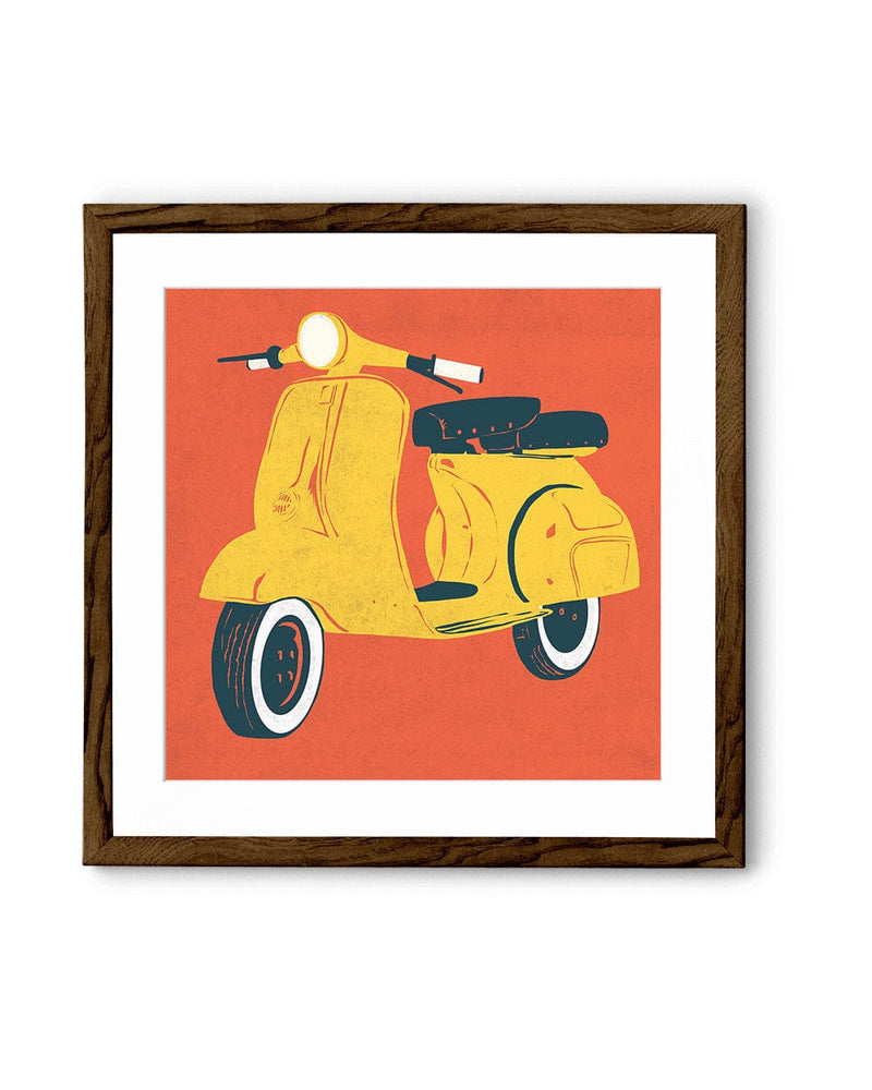 Chumbak Scooter Red Wall Art